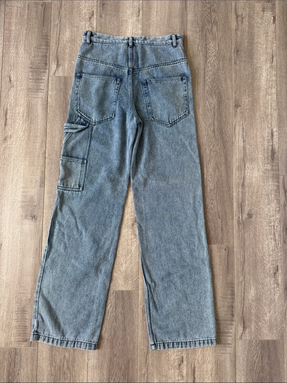 Isabel Marant Paryama Wide Leg Cargo Jeans 34 US 2 Utility Carpenter Denim - Picture 6 of 9